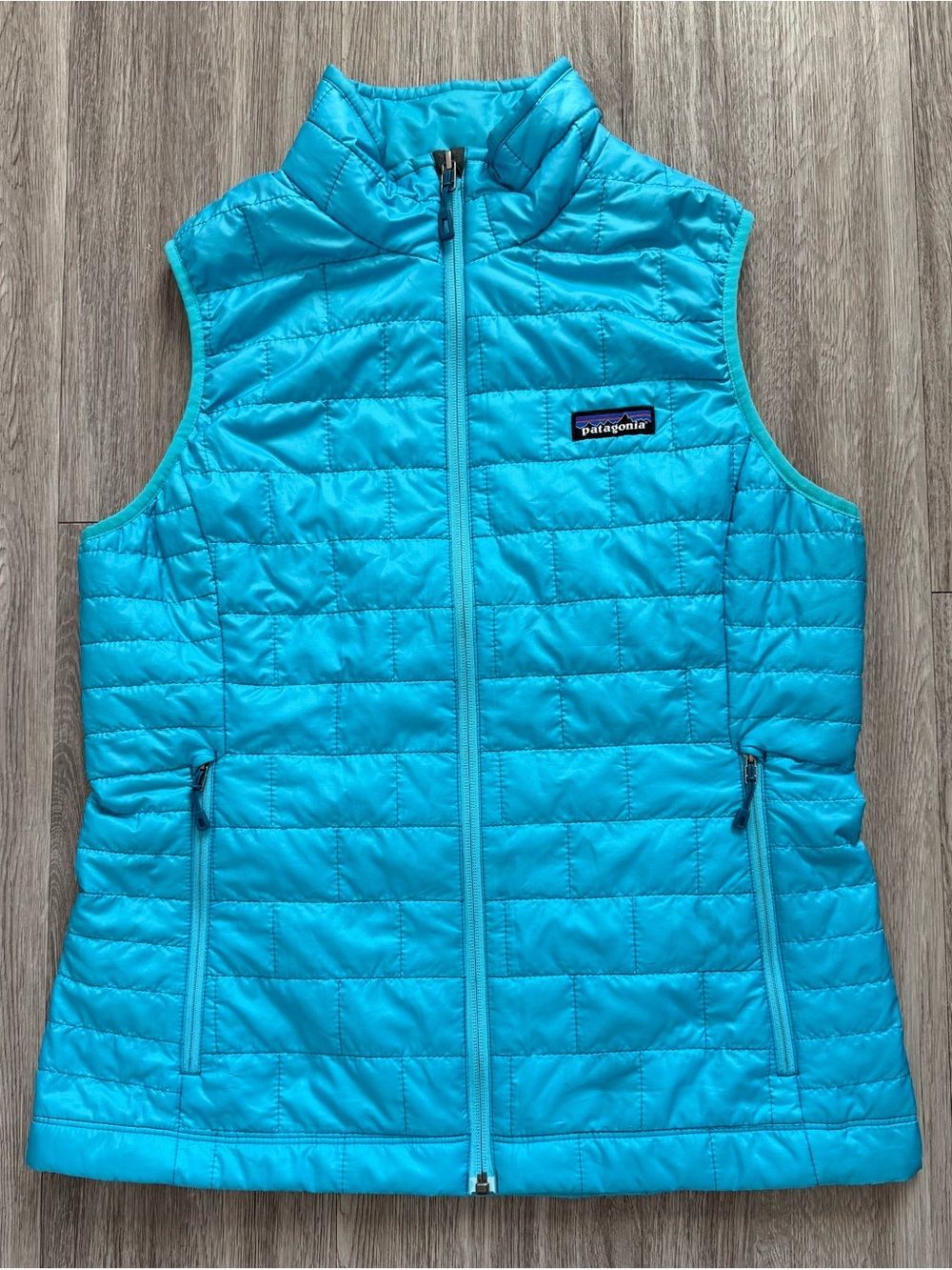 Patagonia Nano Puff Vest Womens Medium Blue Puffer Jacket Vest